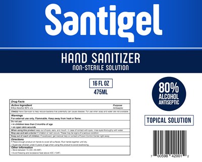 475 mL Label (Santigel 16oz)